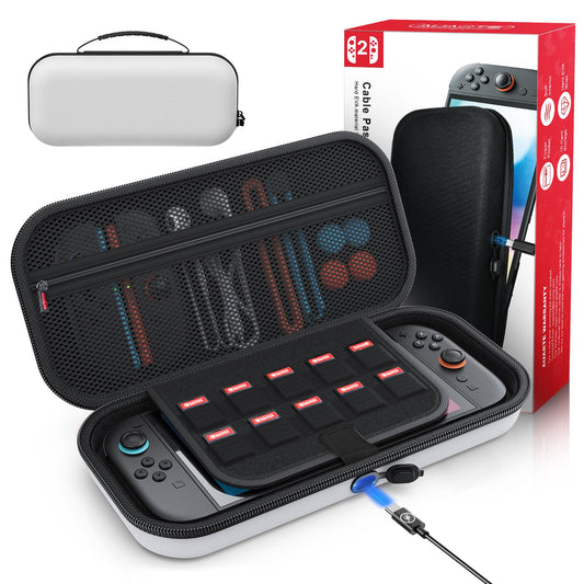 Auarte [Charge Inside Switch 2 Carrying Case for Nintendo Switch 2 Console 2025 / Switch Original/Switch OLED  Slim Travel Carry Case for Switch 2 Accessories with 10 Game Card Storage