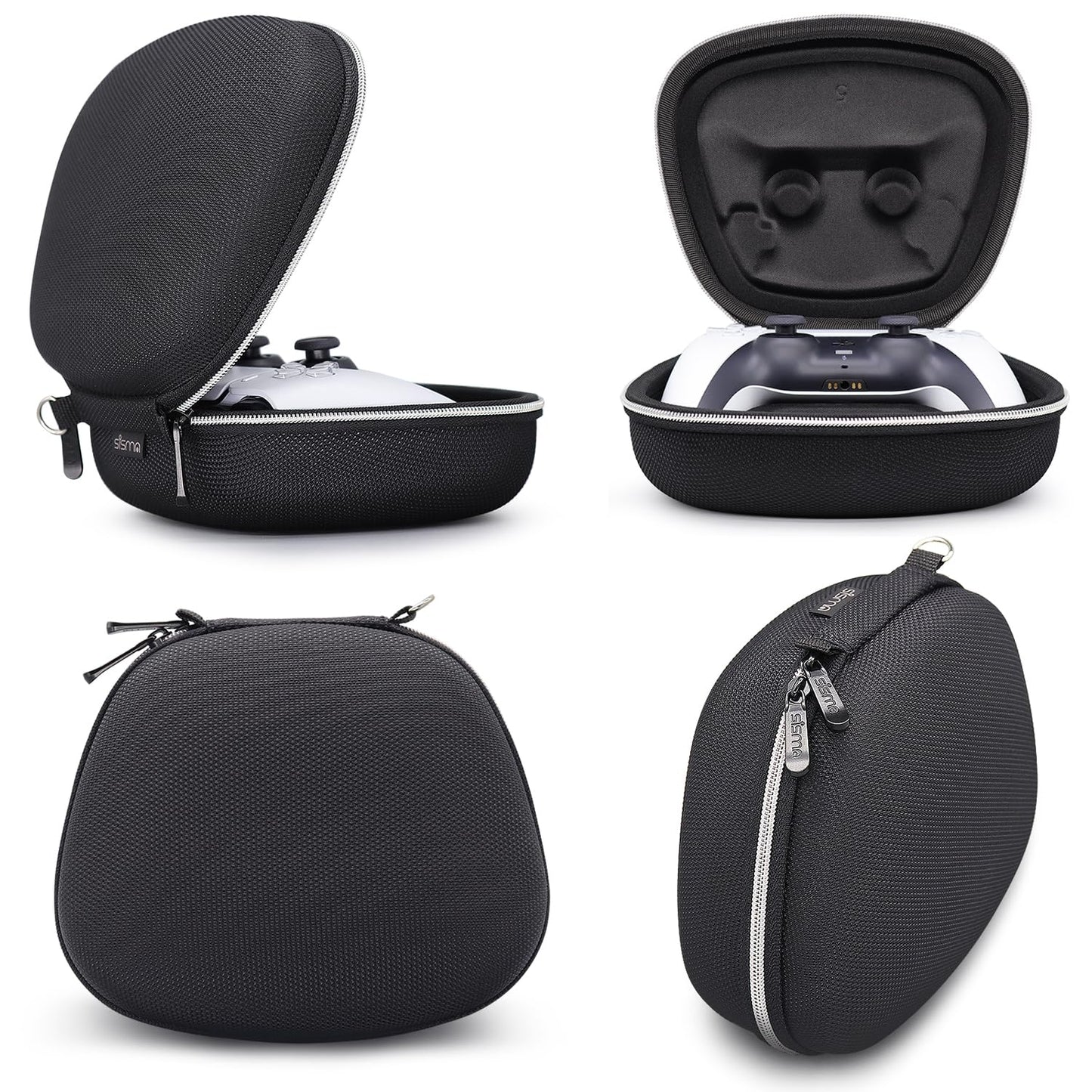 sisma PS5 DualSense Travel Case - Protective Storage Bag, Black, Model SVG2021PS5C, Compatible with PlayStation 5 Controller