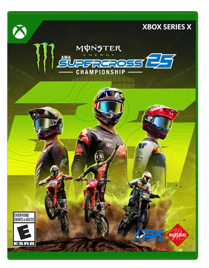 Deep Silver Monster Energy Supercross 25 for Xbox Series X - Exciting Racing Game, Model 0810086923557