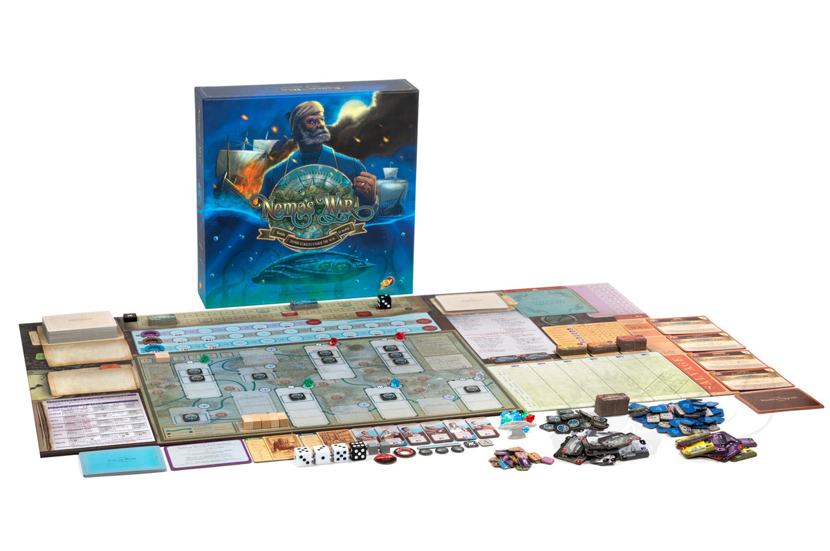 Victory Point Games Nemo’s War: Ultimate Edition - Nautical Strategy Game for 1-5 Players, Ages 14+, 11.75" x 11.75" x 2.87