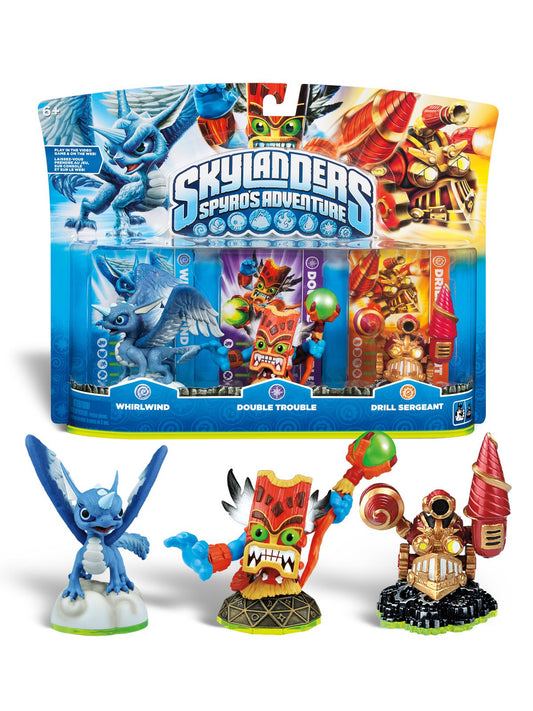 ACTIVISION Skylanders Spyro Adventure Triple Character Pack - Whirlwind, Double Trouble, Drill Sergeant - Model 84331