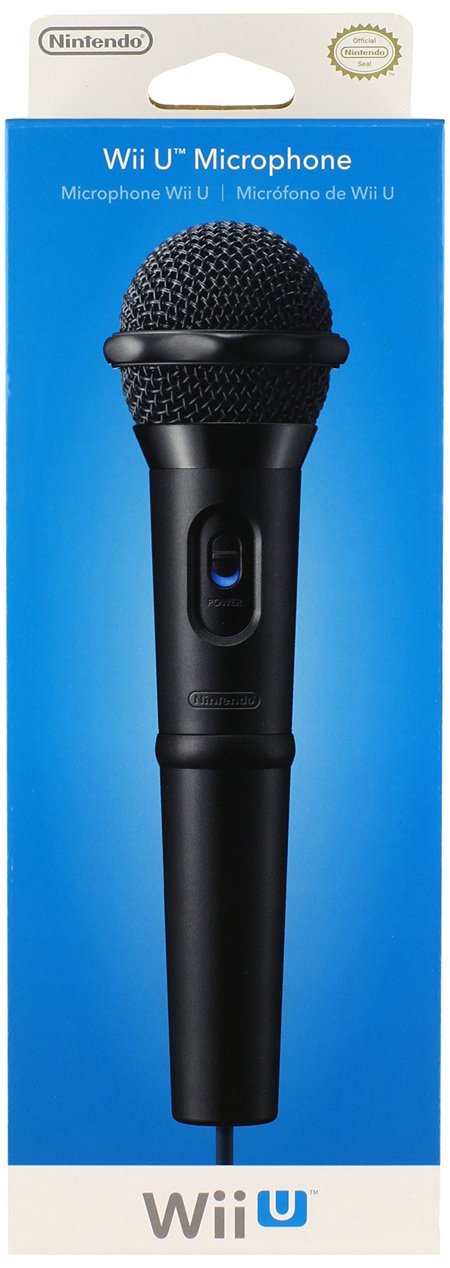 Nintendo Wii U Microphone - Black, Model WUPAMWKA, Ideal for Gaming and Karaoke
