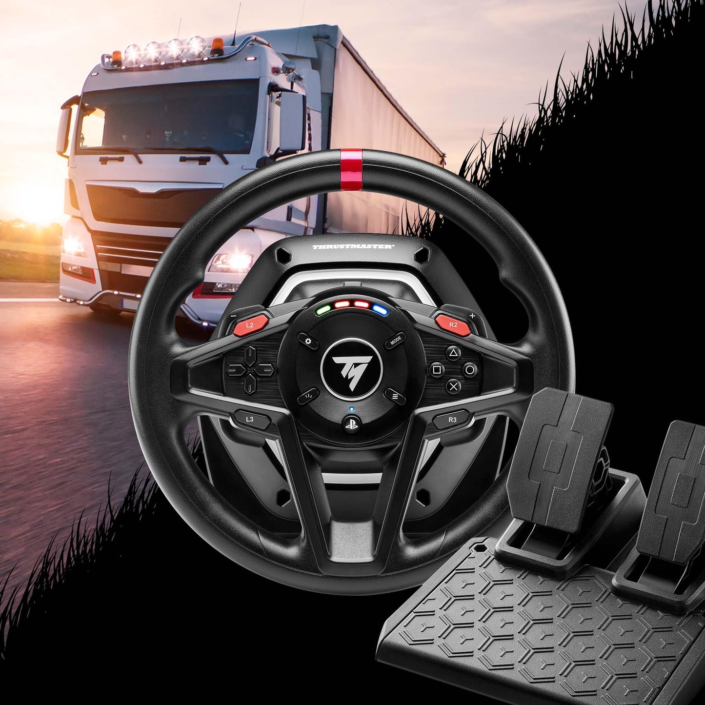 Thrustmaster T128 Racing Wheel & Steering Kit for PS5/PC - Black, Model 4169098