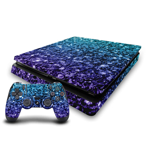 Head Case Designs Officially Licensed PLdesign Aqua Blue Art Mix Vinyl Sticker Gaming Skin Decal Cover Compatible With Sony PlayStation 4 PS4 Slim Console and DualShock 4 Controller
