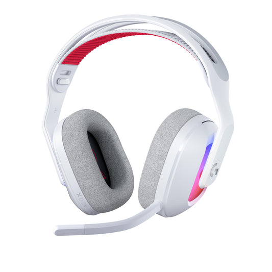 Logitech G Astro A20 X Lightspeed Wireless Gaming Headset for PS5  Xbox  Switch  PC with 2-System PLAYSYNC Audio  Bluetooth  LIGHTSYNC RGB  and 48 kHz Boom Mic - White