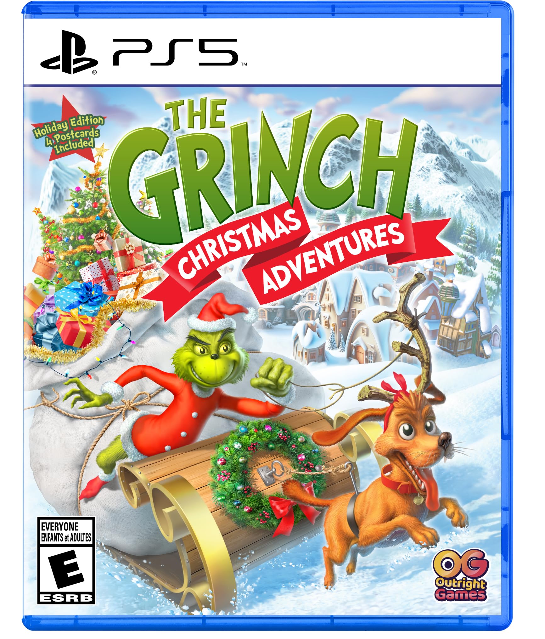 Outright Games The Grinch Christmas Adventure for PS5 - Re-Release with Postcards Included