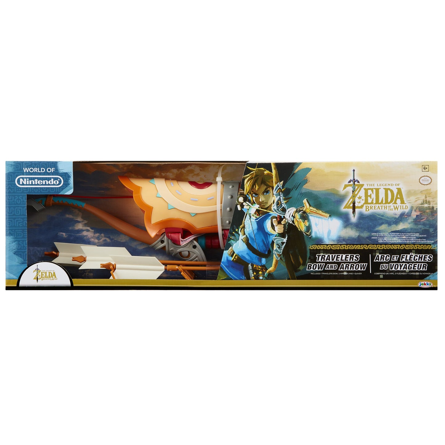 World of Nintendo Bow & Arrow Toy Figure - Legend of Zelda, Orange, Model 61555
