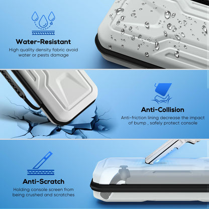 FYOUNG 3 in 1 Accessories Bundle for PS5/PSP Portal - Carrying Case, Hard PC Cover, Screen Protector, White, Model PSP7