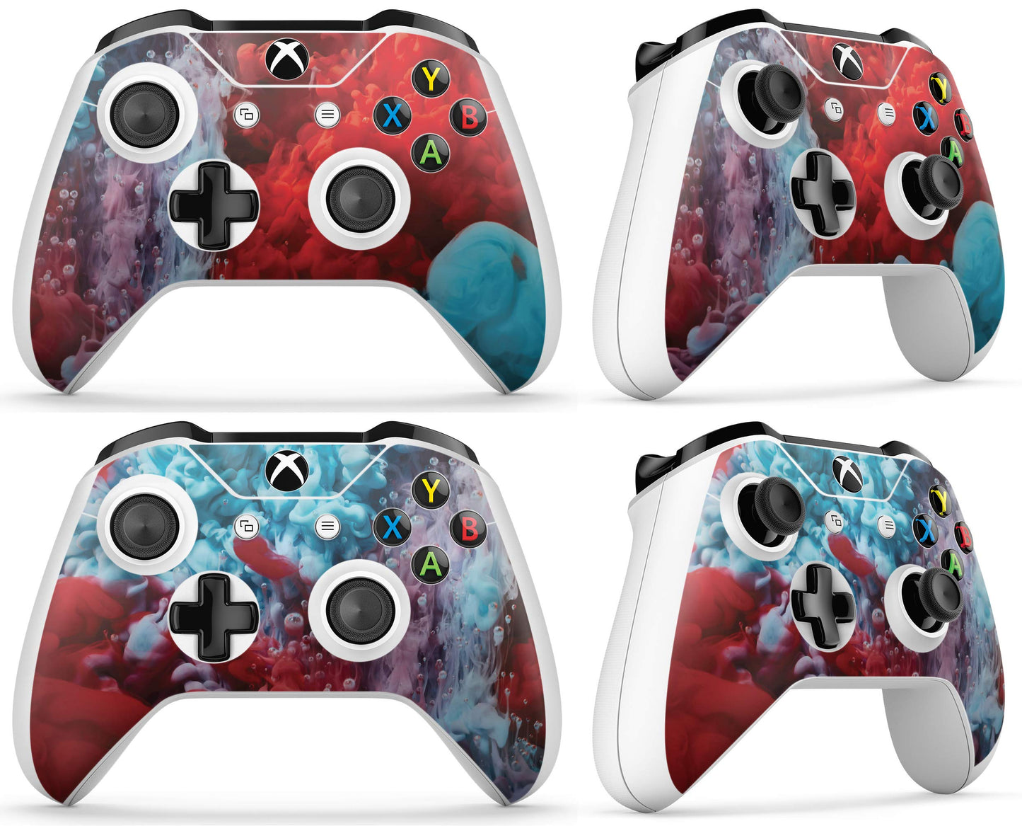 GNG Colour Explosion 2 x Controller Skin Decal Sticker Skins Compatible with Xbox One S