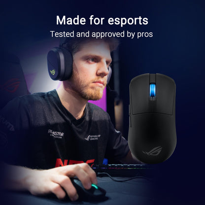 ASUS ROG Harpe Ace Mini Wireless Gaming Mouse - 49g Lightweight, 36K DPI, Tri-Mode Connectivity, Right-Handed, Black