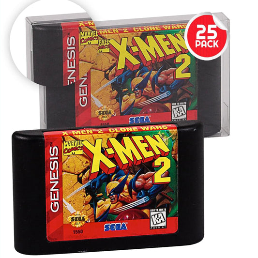 EVORETRO Video Game Case Protector compatible for Sega Genesis refill unit - Bulk retail bags game cases. Retro gaming console partner for retro game system collection (pack of 25)