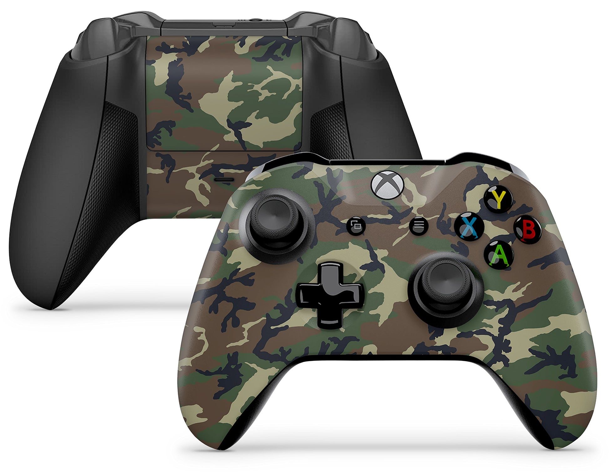 giZmoZ n gadgetZ 2 x Camouflage Controller Skins Full Wrap Vinyl Sticker Compatible with Xbox One/S/X