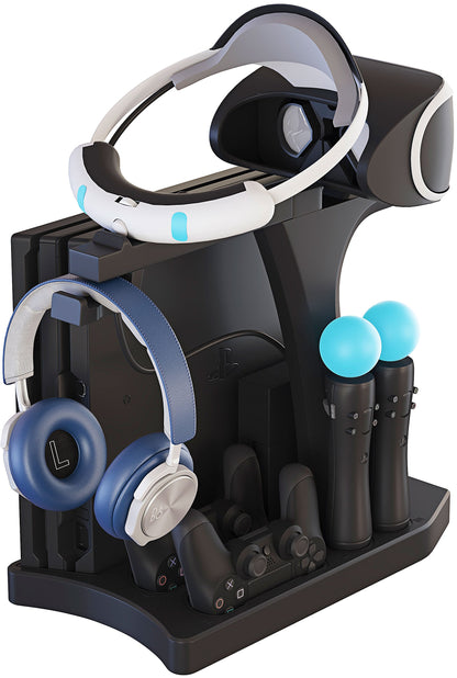 Skywin VR Charging Stand for PSVR - Display & Charge PS4 Controllers - Ideal Gift - Model SW-PSVR-CDS, PlayStation 4 Color