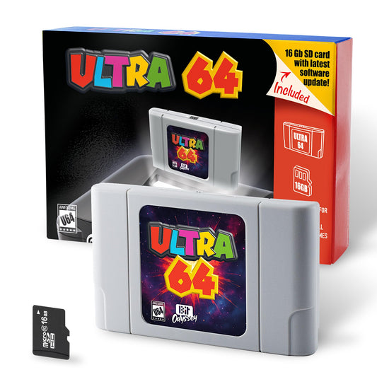 Ultra 64 Flash Cart for N64 + 16 Gb SD Card.