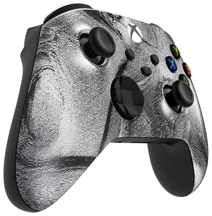 Custom Controllerzz Wireless Controller for Xbox Series X/S & One - Soft Touch - X/S Silver Swirl