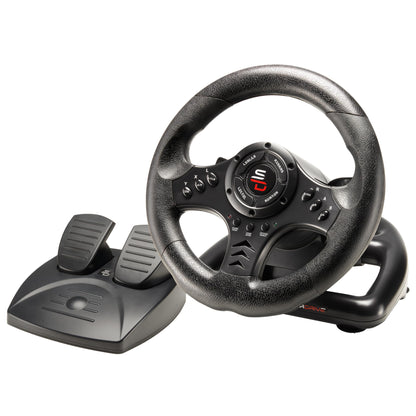 SUBSONIC Superdrive SV450 Racing Steering Wheel with Pedals for Xbox, PS4, PC - Black - Model SA5426-NG
