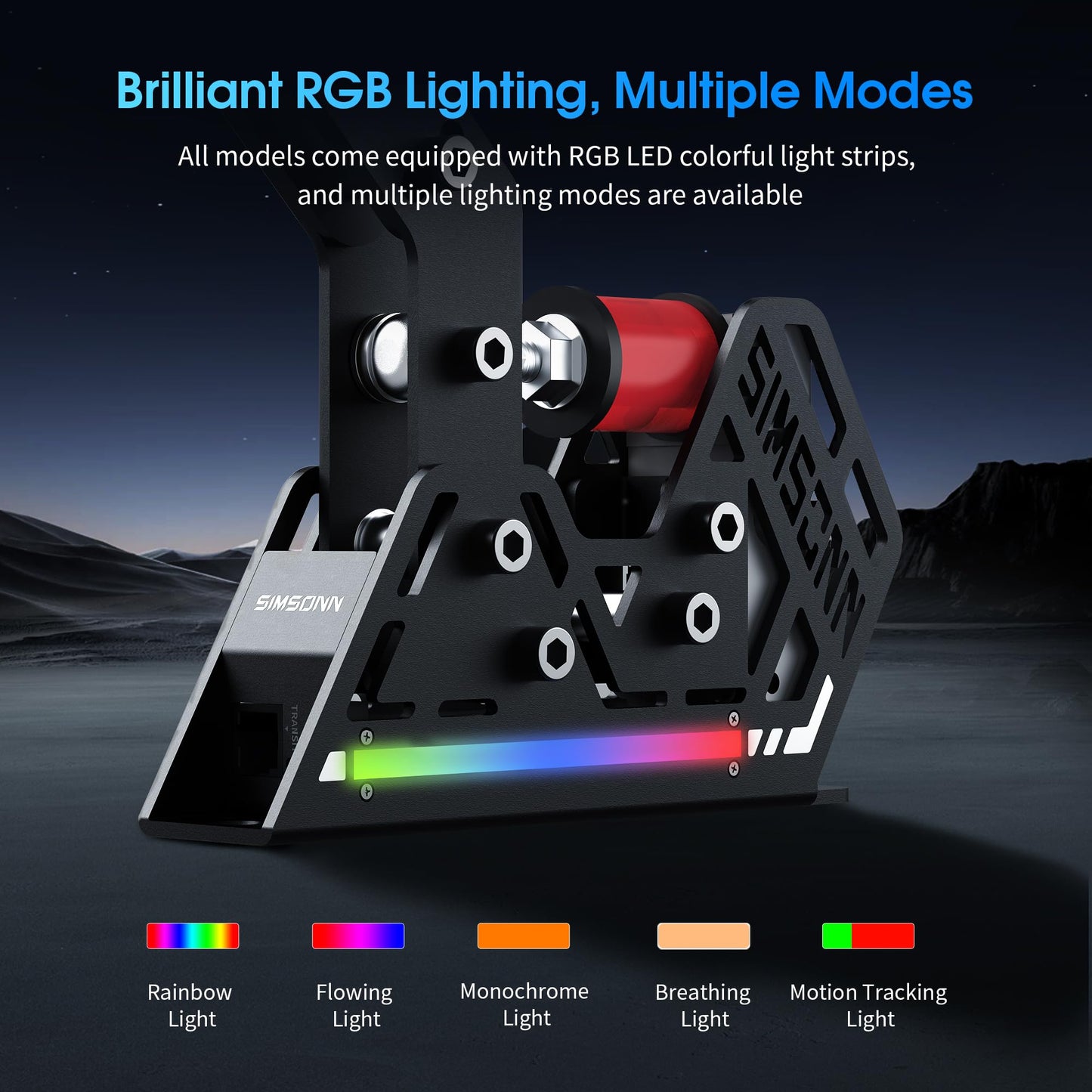 SIMSONN HB Pro Racing Simulator Hydraulic Handbrake - 16 Bit High Precision Pressure Sensor, 20 CM Handle