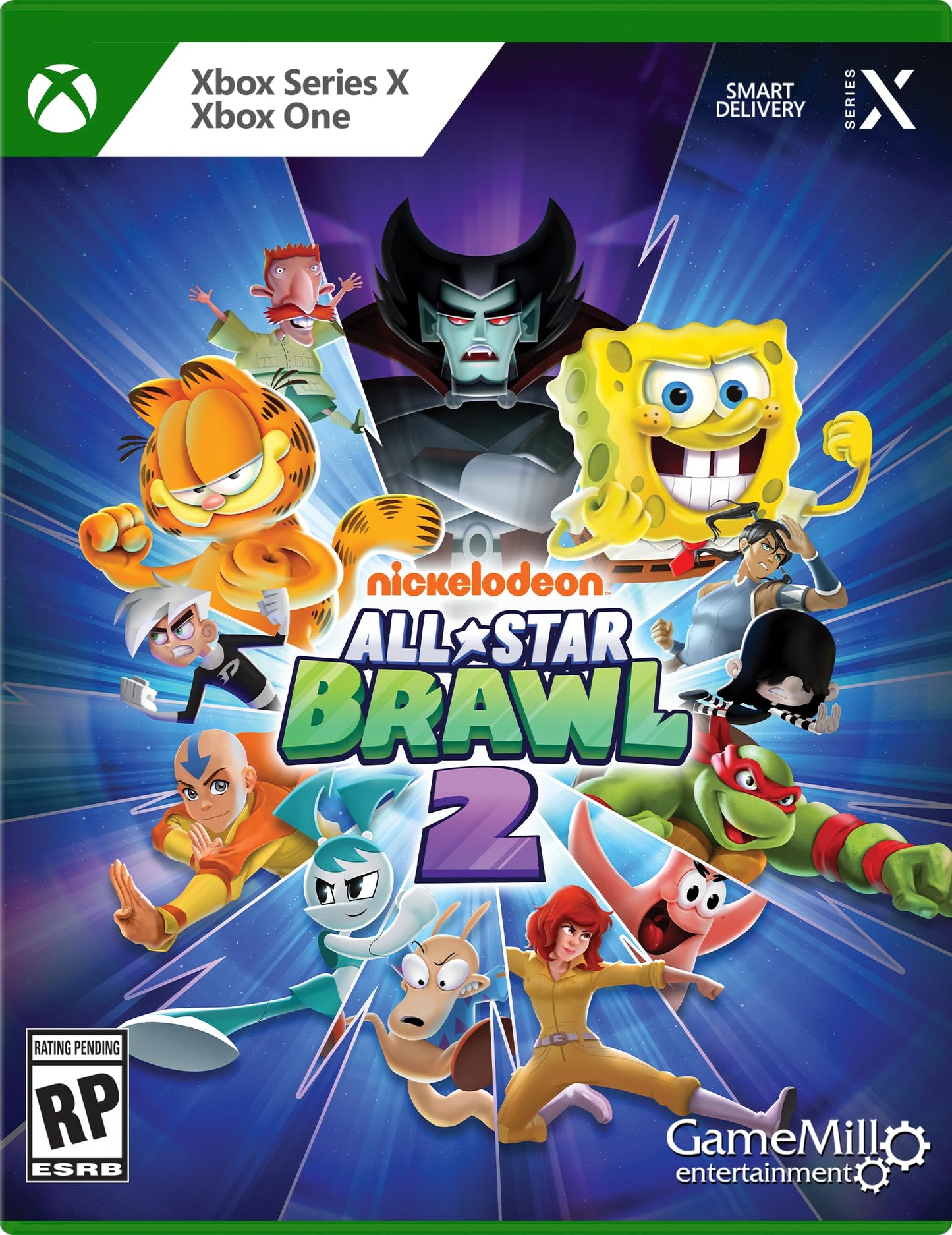 Game Mill Nickelodeon All Star Brawl 2 for Xbox Series X - Exciting Multiplayer Action Game