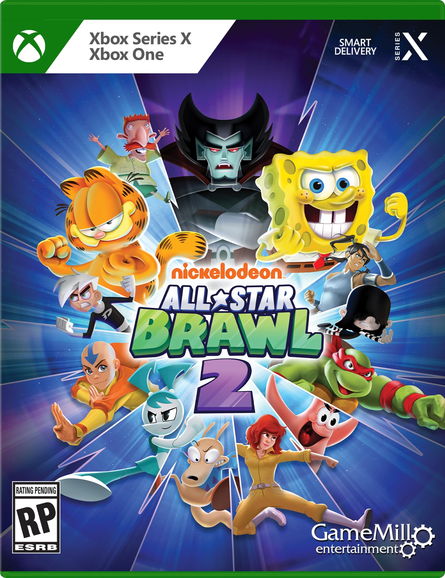 Game Mill Nickelodeon All Star Brawl 2 for Xbox Series X - Exciting Multiplayer Action Game