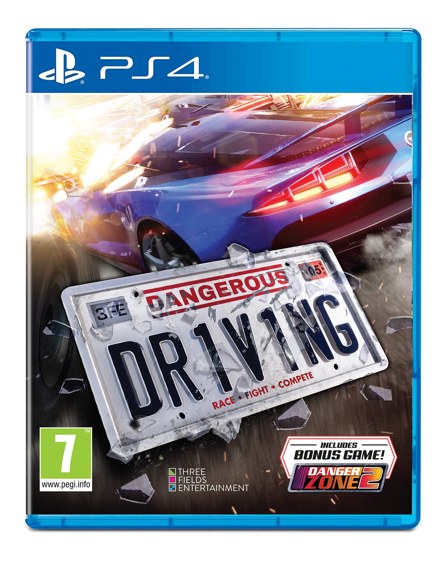 Maximum Games Dangerous Driving - PS4 Game, Model DDR-PS4, Action Racing Adventure
