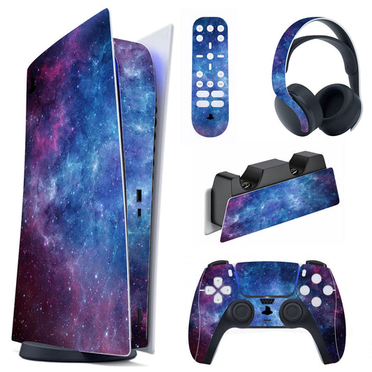 PlayVital Magic Sky Full Set Skin Decal for ps5 Console Digital Edition  Sticker Vinyl Decal Cover for ps5 Controller & Charging Station & Headset & Media Remote