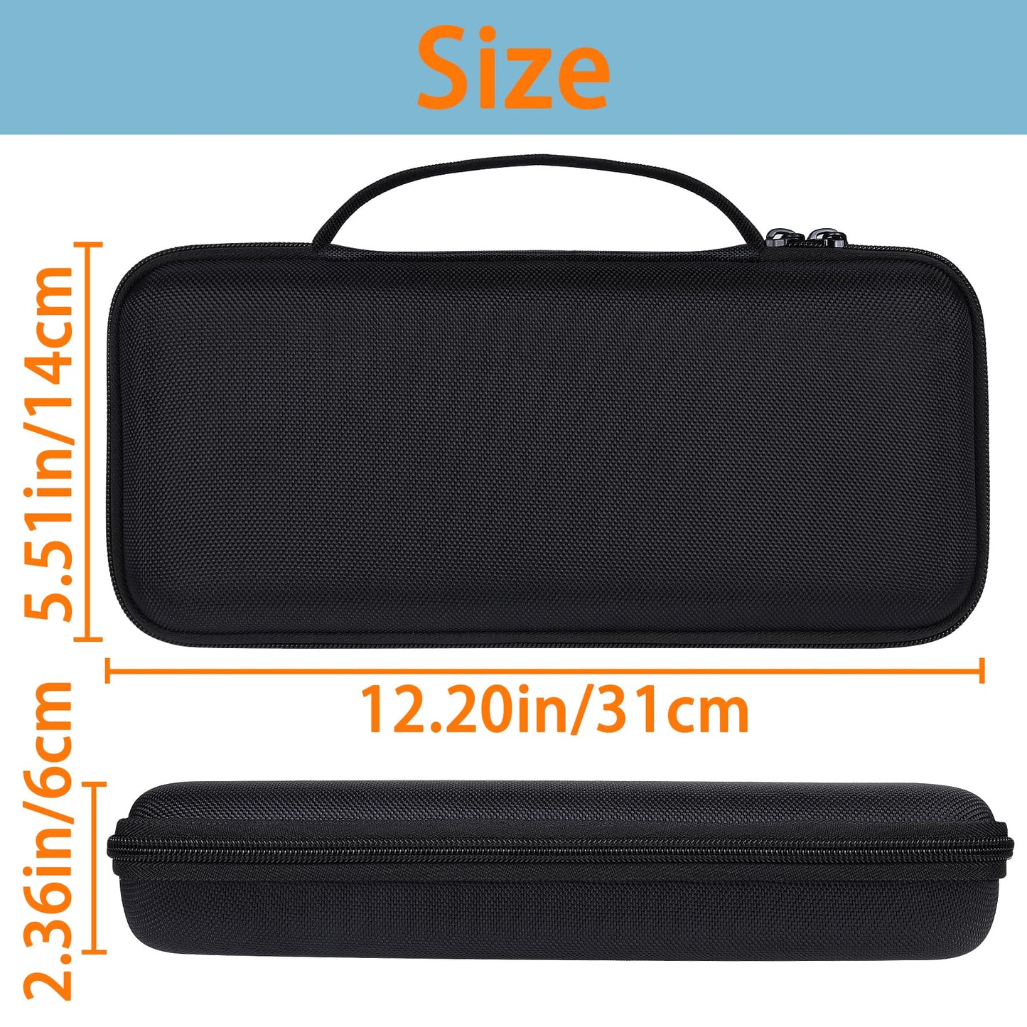 Aenllosi Hard Carrying Case for ASUS Rog Ally 7" Gaming Handheld, Black, EVA Material, Model A1333