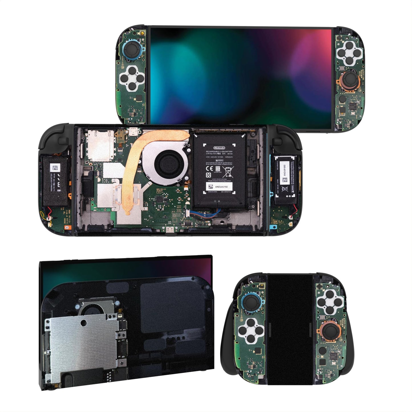 PlayVital for Nintendo Switch 2 Skin Full Set (2-Pack) - Protective Vinyl Decal Stickers for Switch 2 Console  Joycons  Handle Grips & Dock | No Residue  Anti-Scratch - Tear Down