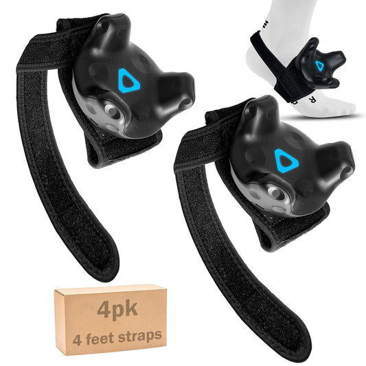 Skywin Feet Straps for VR Trackers (4 Pack) - Vive Tracker Straps for HTC Vive 3.0  2.0 & Ultimate - Secure and Comfortable Full Body Tracker (Trackers Not Included)