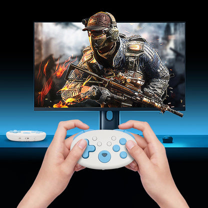 XLX Micro Bluetooth Gamepad - Pocket-sized Mini Controller for Switch, Android, PC & iOS - Blue
