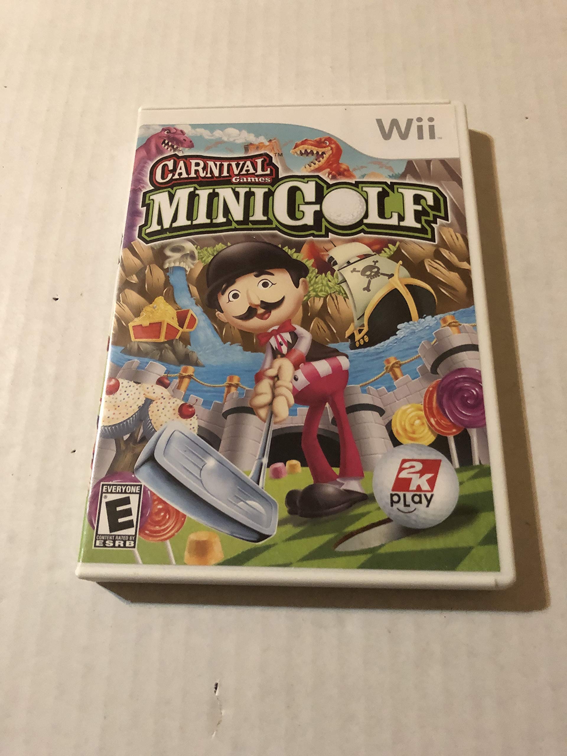 2K Carnival Games: MiniGolf for Nintendo Wii - Fun Golfing Experience, Model 710425344510