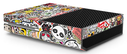 giZmoZ n gadgetZ Xbox STICKERBOMB Console Skin Decal & 2 Controller Skins, Vinyl, GNG-XB-STICKERBOMB-SKINS