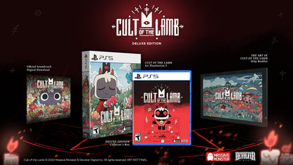Devolver Digital Cult of the Lamb Deluxe Edition - Engaging Gameplay, Unique Art Style, Digital Content Included