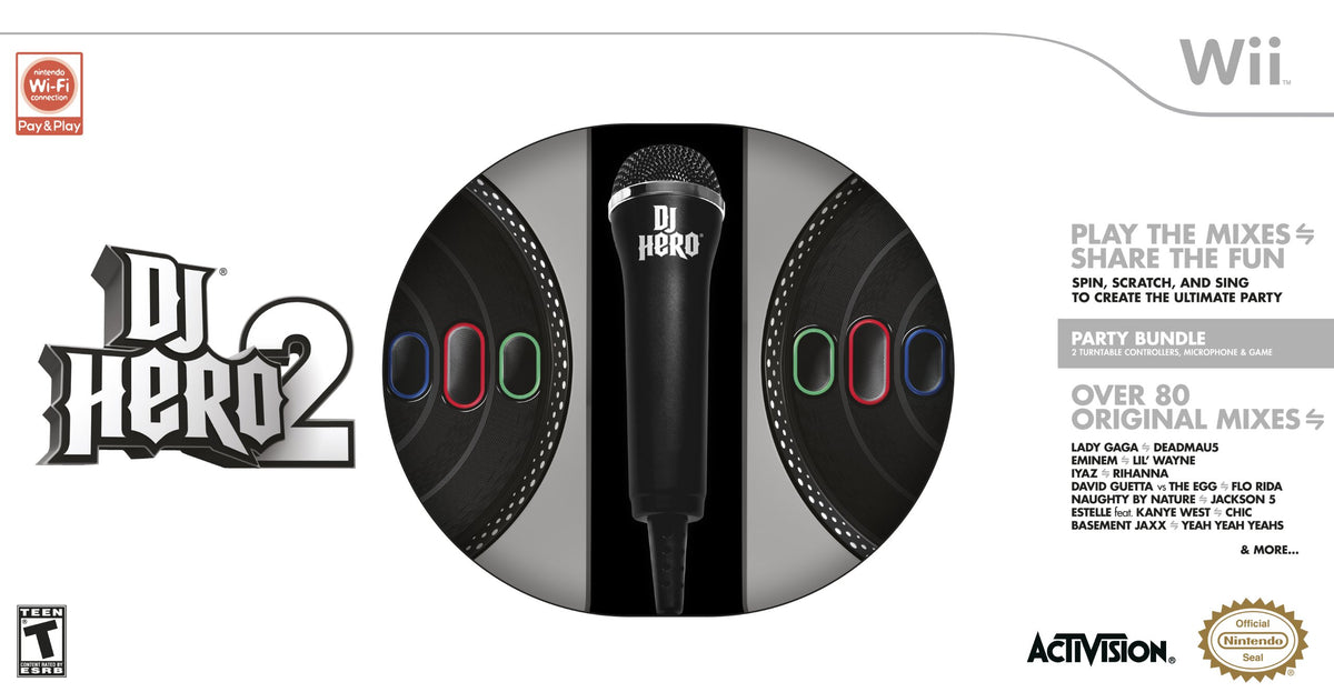 DJ Hero 2 Party Bundle - Nintendo Wii