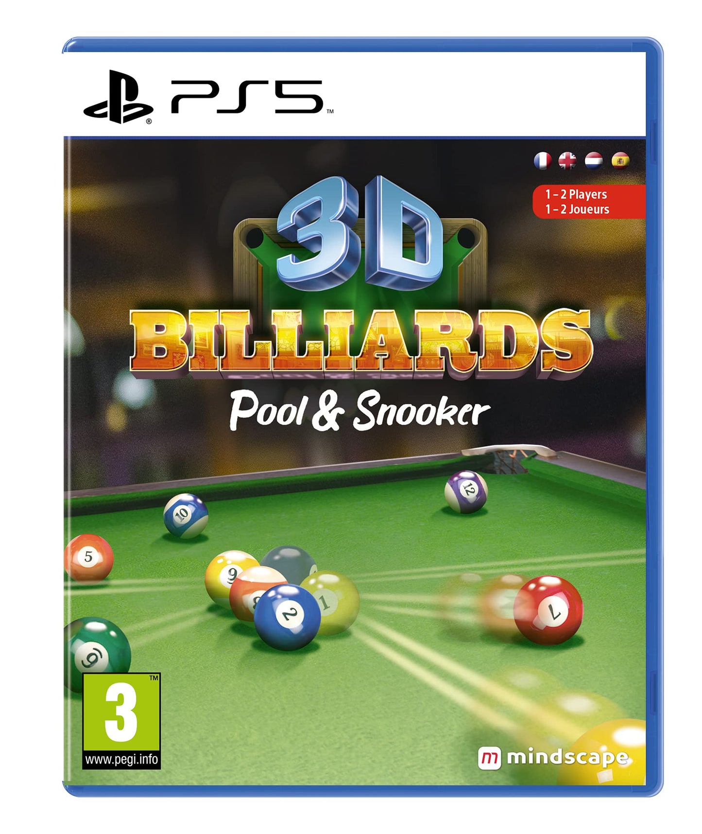Meridiem Games 3D Billiards: Pool & Snooker for PS5 - Model MINA21.UK.24ST