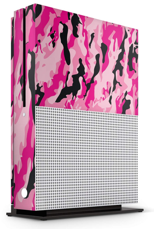 giZmoZ n gadgetZ Xbox One S Pink Camo Console Skin Decal Sticker & Controller Skins, Model GNG-XBS-PINK-CAMO-SKINS, Size 6.
