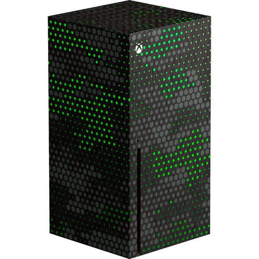 Razer Vinyl Console Skin: Xbox Series X - Full Wrap - Premium 3M Cast Vinyl - Scratch Resistant - Unique Designs & Finishes - Easy Application - Green Hex Camo
