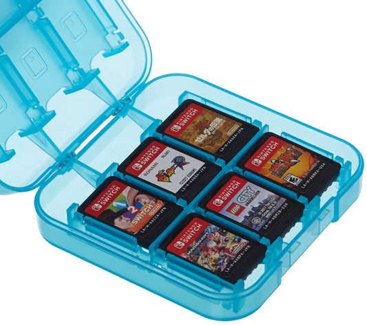 marketplace Basics Game Storage Case for 24 Nintendo Switch Games - 3.4 x 3.4 x 1 Inches  Blue