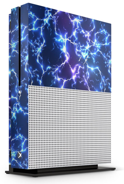 giZmoZ n gadgetZ Xbox One S Electric Storm Full Wrap Skin Vinyl Sticker - GNG-XBS-ELEC-SKINS