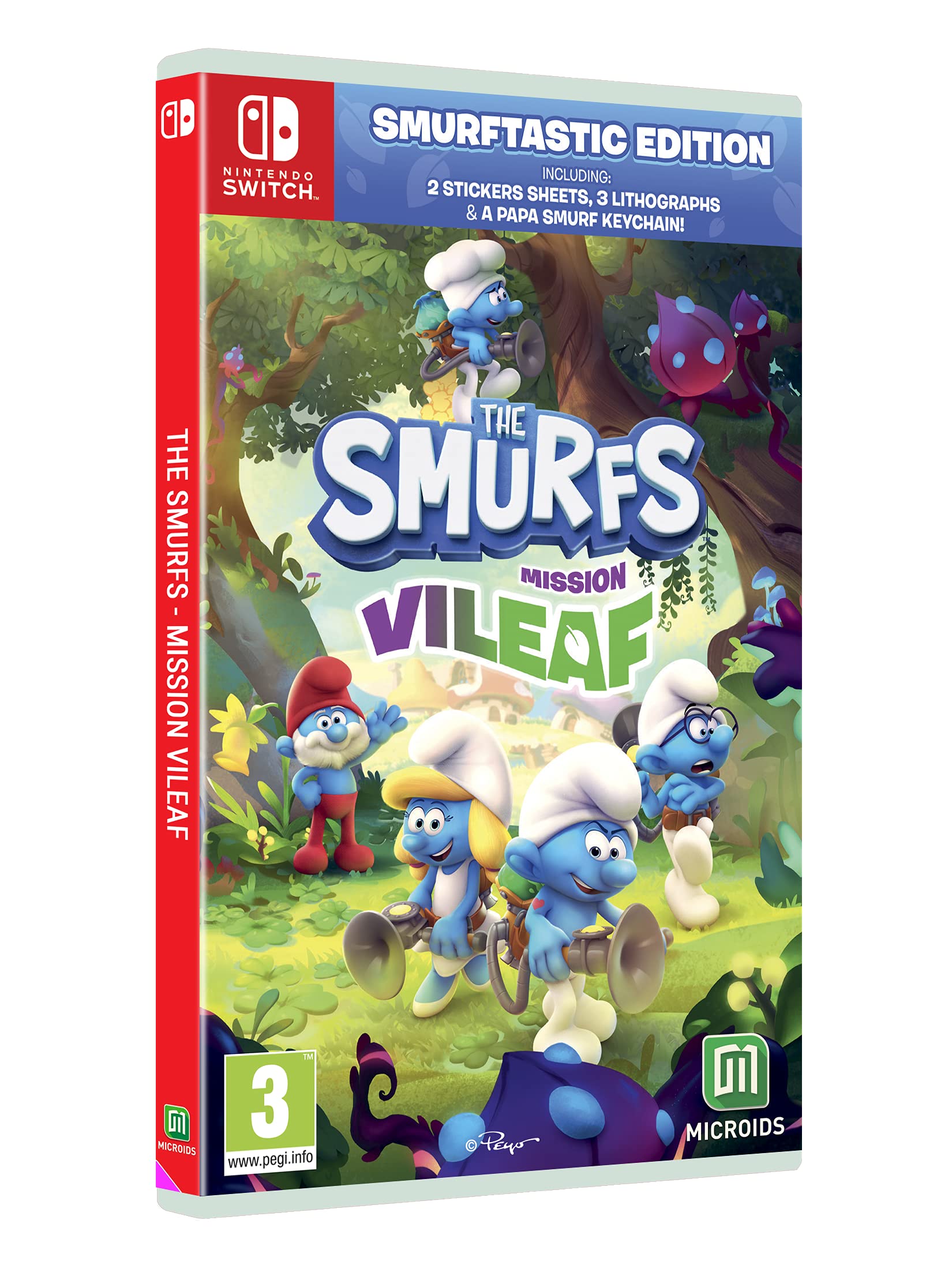 MICROÏDS The Smurfs: Mission Vileaf Smurftastic Edition - Model 1181728, Black Color, Nordic Version