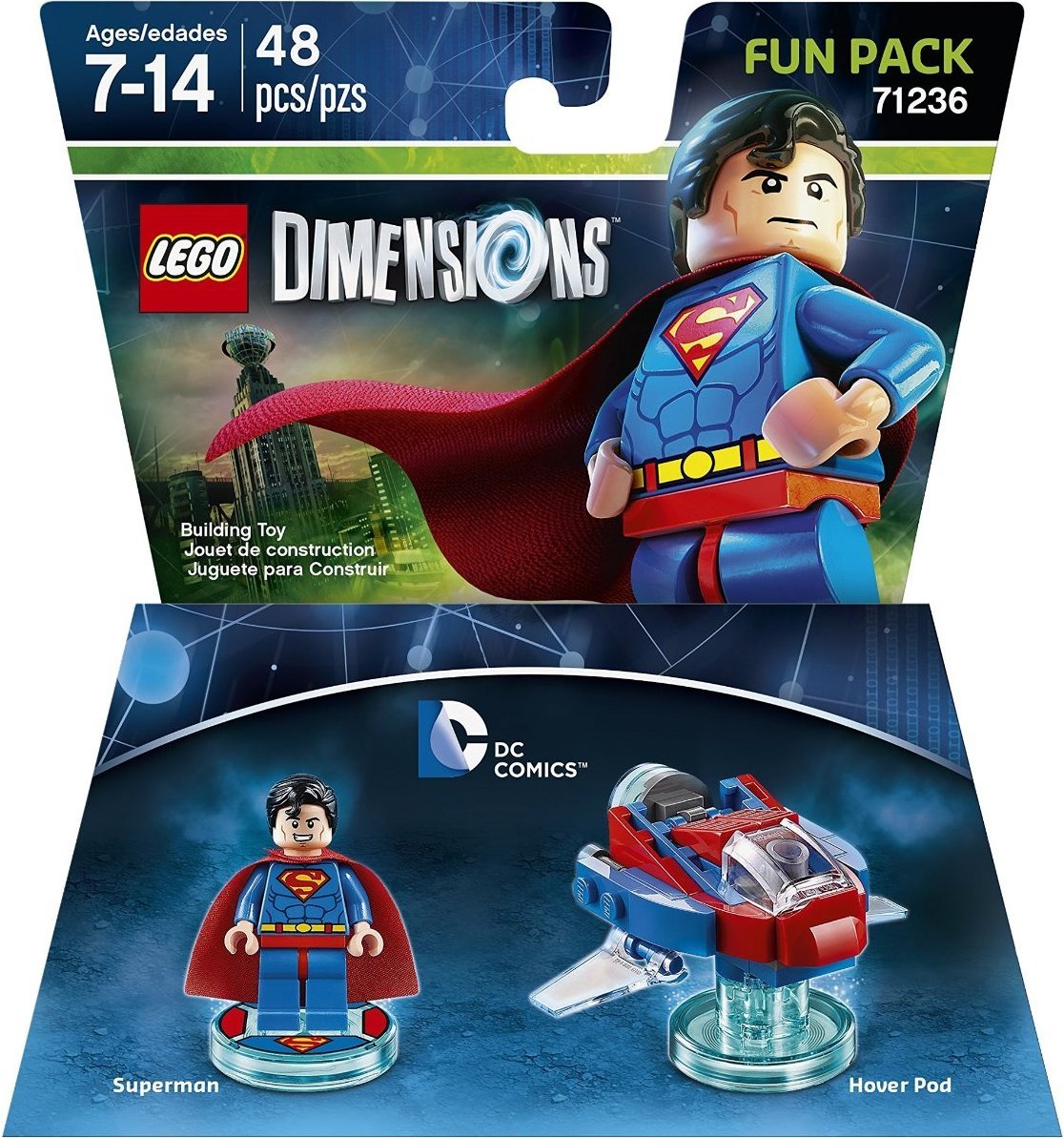 Warner Bros. DC Superman Fun Pack - LEGO Dimensions, Blue & Red, Model 1000561500
