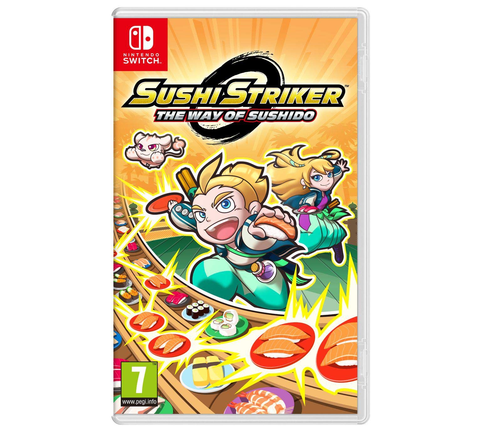 Nintendo Switch Sushi Striker: The Way of The Sushido - Model HACPALA2B, Engaging Action-Packed Gameplay for All Ages