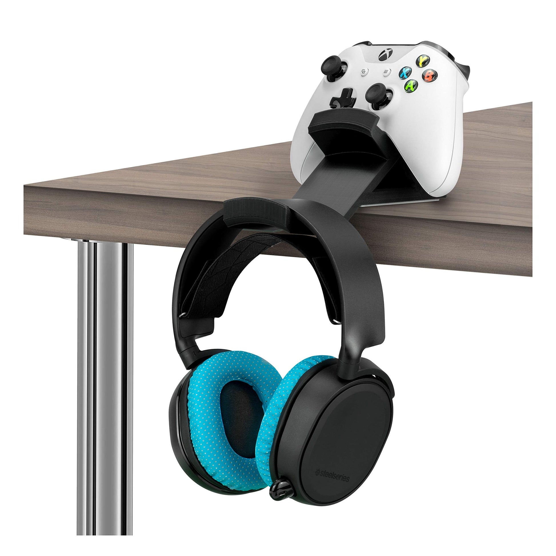 BRAINWAVZ The Titan - Desktop Gamepad Controller & Headphone Hanger Holder - Designed for Xbox ONE, PS4, PS3, Dualshock, Switch,