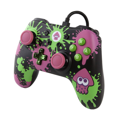 PowerA Wired Controller for Nintendo Switch - Splatoon Color, Model 1504071-02, Ergonomic Design