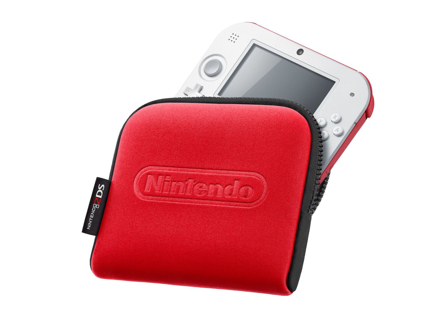 Nintendo 2DS Case - Black & Red, Model 045496510121, Durable Protection for Gaming Console