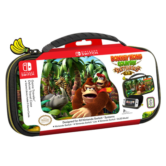 RDS Industries Switch Accessory Case - Deluxe Donkey Kong Country Returns, Multicolor, Model NNS523