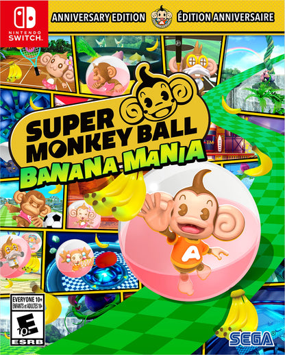 SEGA Super Monkey Ball Banana Mania: Anniversary Launch Edition - Nintendo Switch, Model SB-77023-0