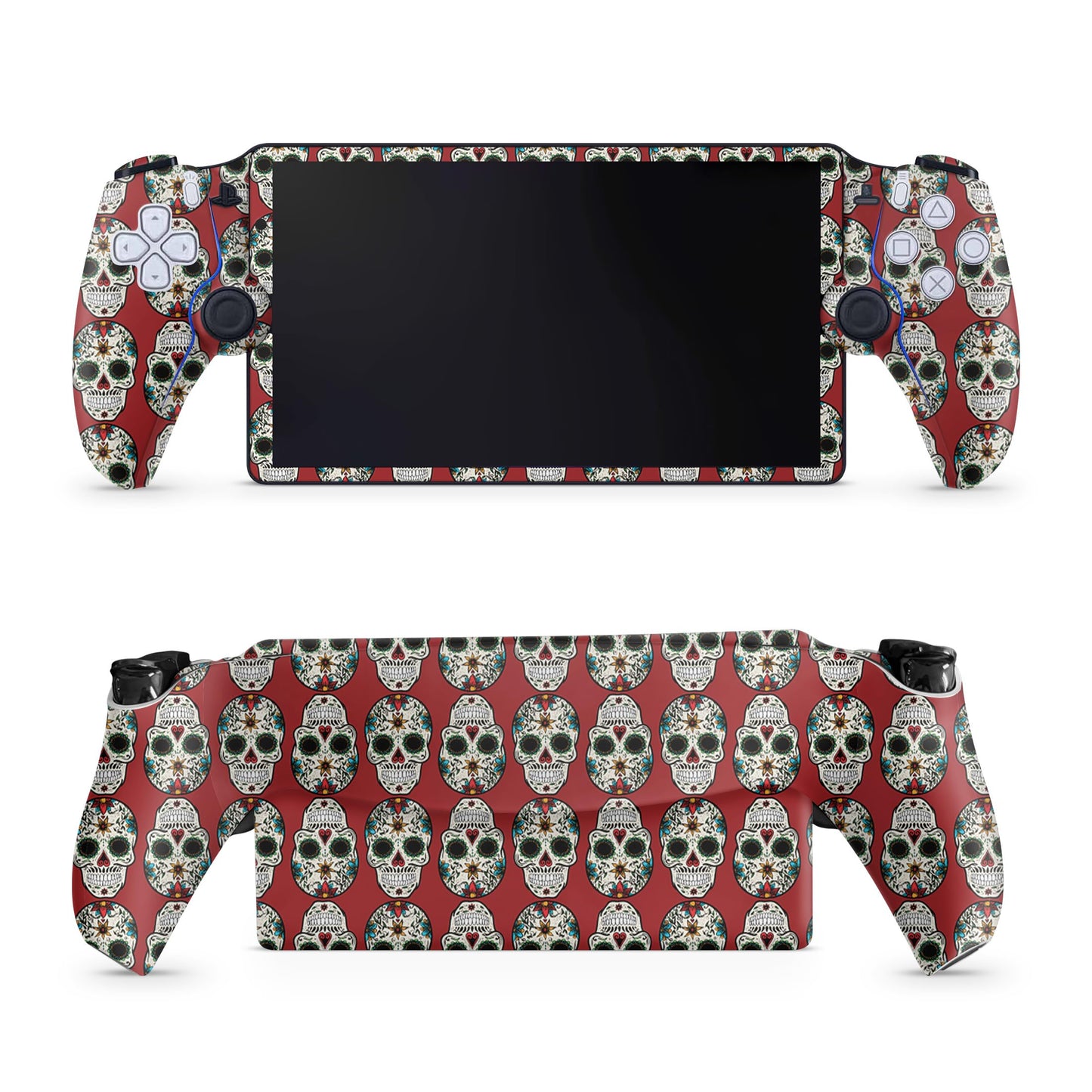 Gaming Skin Compatible with PS5 Portal Remote Player - Sugar Skull - fine 3M Vinyl Protective Wrap Decal Cover - Easy to Apply | Crafted in The USA by MightySkins