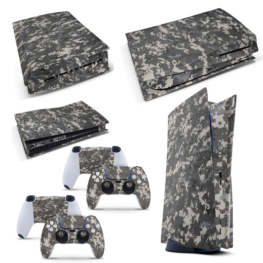 giZmoZ n gadgetZ GNG PS5 Digital Console Digital CAMO Skin Decal Vinal Sticker + 2 Controller Skins Set