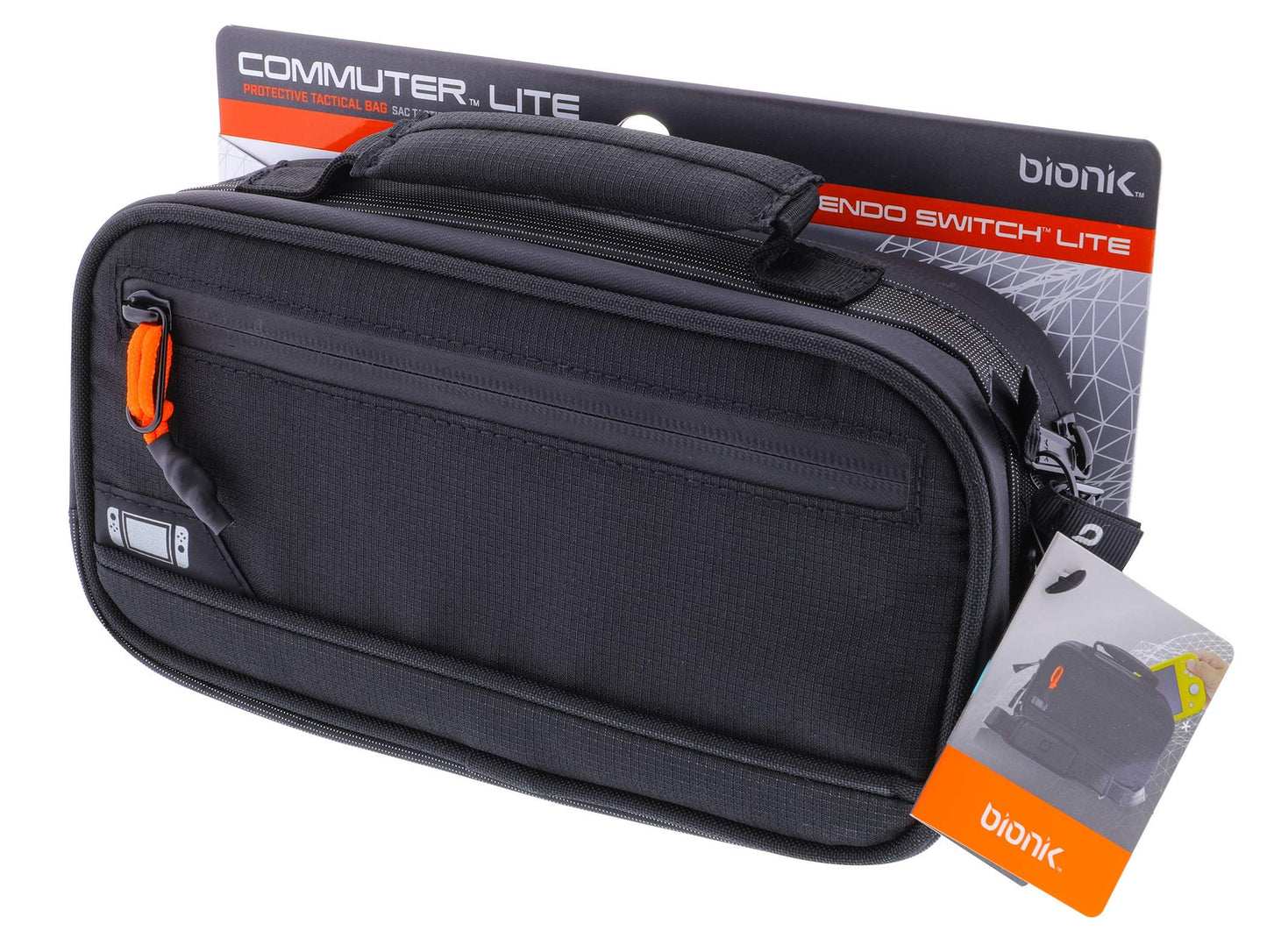 Bionik BNK-9042 Commuter Lite Bag for Nintendo Switch Lite (Black)