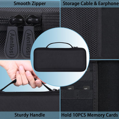 Aenllosi Hard Carrying Case for ASUS Rog Ally 7" Gaming Handheld, Black, EVA Material, Model A1333